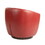 Upholstered Swivel Barrel Armchair with Storage Modern Living Room Side Chair for Bedroom/Office/Reading Spaces - PU Red W676P186371