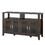 DrawerDresser cabinet,barcabinet,BuffetSideboard,StorageCabinet,Buffet Server Console Tablestorge,changhong glass door,toughened glass shelf,forDining Room,Living Room,KitchenHallway,color:gray