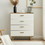 Drawer Dresser cabinet barcabinet, Buffet Sideboard Storage Cabinet, Buffet Server Console Tablestorge cabinetsolid Solid wood handle table leg for Dining RoomLiving RoomKitchenHallway Brown +white
