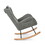 Rocking Chair - with rubber leg and cashmere fabric, suitable for living room and bedroom W680127261