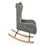 Rocking Chair - with rubber leg and cashmere fabric, suitable for living room and bedroom W680127261