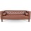 78.74" Wooden Decorated Arm 3 Seater Sofa W68042991