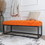 Metal Base Upholstered Bench for Bedroom for Entryway W68056677