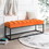 Metal Base Upholstered Bench for Bedroom for Entryway W68056677