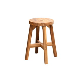 Round Wooden Stool Beefurni Logo W685127538