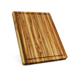 Teak Cutting Board Reversible Chopping Serving Board Multipurpose Food Safe Thick Board, Medium Size 20X15X1.25 inches
