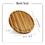 Teak Cutting Board Reversible Chopping Serving Board Multipurpose Food Safe Thick Board, Small Large Size 15.8x15.8x1.25 inches W68567169