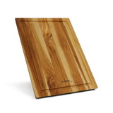 Teak Cutting Board Reversible Chopping Serving Board Multipurpose Food Safe Thick Board, Small Size 15.5x11x0.75 inches