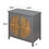 2 door cabinet with semicircular elements,natural rattan weaving,suitable for multiple scenes such as living room, bedroom, study room W688105111