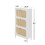 Natural Rattan 3 Door Shoe Rack, Freestanding Modern Shoe Storage Cabinet, for Entryway W688106928