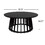 Round Coffee Table Set of 2, Grille Molding, Suitable for Bedroom, Living Room, Balcony W688116886