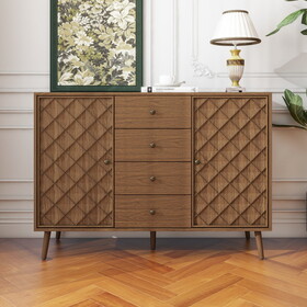 2 door 4 drawer cabinet, Suitable for Bedroom, Living Room, Study W688127146