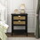 2 Drawer Side table,Naturel Rattan,End table,Suitable for bedroom, living room, study W688130188