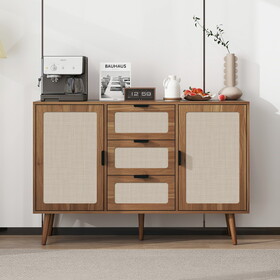 2 Door 3 Drawer Cabinet, Accent Storage Cabinet, Suitable for Living Room, Bedroom, Dining Room, Study W688137475