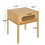 1 Drawer End Table, Bamboo Mid Century Nightstand, Bedside Table Accent End Table Side Table for Bedroom, Living Room, Natural W68850557