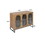 Storage Cabinet with Glass Door, Sideboard Buffet Cabinet for Kitchen,Dining Room, Walnutcolor W68863895