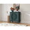 Hollow-Carved 2 Door Accent Cabinet Sideboard Buffet Storage Cabinet with Adjustable Shelf for Entryway Living Room Bedroom W688P145774