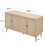 4 Door Accent Cabinet Sideboard Buffet Storage Cabinet with Adjustable Shelf for Entryway Living Room Bedroom W688P170031