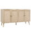 4 Door Accent Cabinet Sideboard Buffet Storage Cabinet with Adjustable Shelf for Entryway Living Room Bedroom W688P170031