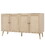 4 Door Accent Cabinet Sideboard Buffet Storage Cabinet with Adjustable Shelf for Entryway Living Room Bedroom W688P170031