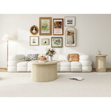 Coffee Table Set of 2,Round Coffee Table,Modern Side Tables Accent End Table for Living Room,Apartment W688P248110