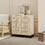 Set of 2, Natural Rattan, Cabinet with 4 Drawers, Suitable for Living room, Bedroom and Study, Diversified Storage W688S00023