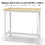 Modern Bar Dining Table Set for 4 All Rubber Wood Kitchen Bistro Counter Height Table Bench Stool for Dining Room Small Space Natural Color & White W69177224