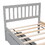 Wooden Twin Size Platform Bed with 2 Drawers for Grey Color W697121850