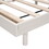 Full Floating Platform Bed Frame for White Washed Color W697123291