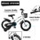 C14111A Kids Bike 14 inch for Boys & Girls with Training Wheels, Freestyle Kids' Bicycle with Bell,Basket and fender.