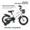 C14111A Kids Bike 14 inch for Boys & Girls with Training Wheels, Freestyle Kids' Bicycle with Bell,Basket and fender.
