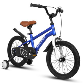 A14114 Kids Bike 14 inch for Boys & Girls with Training Wheels, Freestyle Kids' Bicycle with fender.