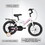 A14115 Kids Bike 14 inch for Boys & Girls with Training Wheels, Freestyle Kids' Bicycle with fender and carrier.