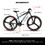 A27302M Ecarpat Mountain Bike 27.5 inch Wheels, 21 Speed Road Bicycle with Dual Disc Brakes for Men and Women, Aluminum Frame Bicycles, Adult Faster Racing Bike W709P168695