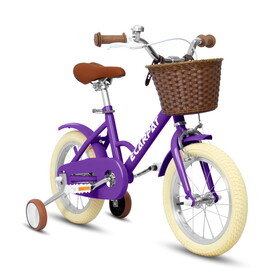 A12116 Ecarpat Kids'Bike Girls Bike 12 inch Wheels,1-Speed Child Bicycles for 2-3 Years,with Removable Training Wheels Baby Toys,Front V Brake,Rear Holding Brake W709P170901