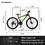 A24299 Rycheer Elecony 24 inch Mountain Bike Bicycle for Adults Aluminium Frame Bike Shimano 21-Speed with Disc Brake W709P173310