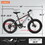 A20316 20 inch Fat Tire Bike Adult/Teen Full Shimano 7 Speed Mountain Bike, Dual Disc Brakes, High Carbon Steel Frame, Front Suspension, Mountain Dirt Bike, Fat Tire Bike W709P185460