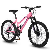 S26103 26 inch Mountain Bike for Teenagers Girls Women, Shimano 21 Speeds with Dual Disc Brakes and 100mm Front Suspension W709P186924