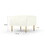 Square Ottoman Cream Velvet Stool Seat with Metal Legs, Footrest for Bedroom to match with Living Room Chairs Armchairs W714110608