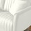 Square Ottoman Cream Velvet Stool Seat with Metal Legs, Footrest for Bedroom to match with Living Room Chairs Armchairs W714110608