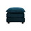 Chenille Fabric Ottomans Footrest to Combine with 2 Seater Sofa, 3 Seater Sofa and 4 Seater Sofa, Blue Chenille W714113429