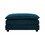 Chenille Fabric Ottomans Footrest to Combine with 2 Seater Sofa, 3 Seater Sofa and 4 Seater Sofa, Blue Chenille W714113429