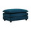 Chenille Fabric Ottomans Footrest to Combine with 2 Seater Sofa, 3 Seater Sofa and 4 Seater Sofa, Blue Chenille W714113429