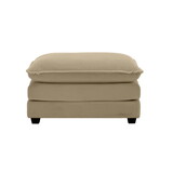 Ottoman Footstool in Corduroy Fabric, Can be Used with 2 Seater Sofas, 3 Seater Sofas and 4 Seater Sofas,Camel Corduroy Fabric W714P185483