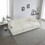 Comfortable Deep Seat Reversible Modular 6 Seater Sectional Super Soft Sofa U Shaped Sectional Couch with 3 Ottomans, 3 Toss Pillows and 2 Arm Pillows W714S00260