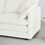 Mid-Century Couch 3-Seater Sofa with 2 Armrest Pillows and 3 Toss Pillows, Couch for Living Room White Chenille W714S00274