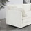 Free Combination Comfy Upholstery Modular Oversized L Shaped Sectional Sofa with Reversible Ottoman, White Chenille W714S00276