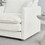 Comfort U Shaped Couch with Reversible Chaise, Modular Large U-Shape Sectional Sofa, Double Extra Ottomans,White Chenille W714S00280