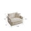 Accent Chair with Ottoman, Living Room Club Chair Chenille Upholstered Armchair, Reading Chair for Bedroom, Beige Chenille W714S00282