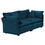2 - Piece Living Room Set, 2 Pieces Upholstered Loveseat and Couch for Home Office Lounge, Sofa Set of 2, 2-Piece (2+2 Seat) Couch Set for Living Room,Blue Chenille W714S00312